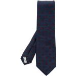 Cravates en soie de créateur Ferragamo bleu marine Tailles uniques pour homme 