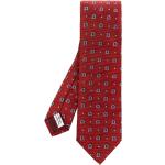 Cravates en soie de créateur Ferragamo rouges Tailles uniques pour homme 