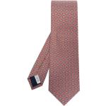 Cravates en soie de créateur Ferragamo rouges Tailles uniques pour homme 