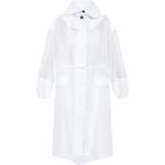 Manteaux de créateur Ferragamo blancs à capuche Taille XS look fashion pour femme 