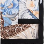 Foulards en soie de créateur Ferragamo noirs à imprimé animal Tailles uniques pour femme en promo 