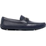 Chaussures casual de créateur Ferragamo bleues en cuir à bouts ronds look casual pour homme 