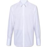 Chemises de créateur Ferragamo blanches à logo à manches longues à manches longues Taille XL 