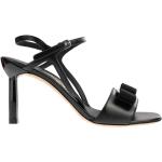 Sandales à talons de créateur Ferragamo noires en cuir Pointure 39 pour femme 