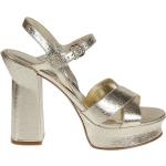 Sandales à talons de créateur Ferragamo grises Pointure 38,5 look fashion pour femme 