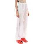 Pantalons large de créateur Ferragamo blancs en organza Taille XS look fashion pour femme 