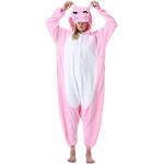 Pyjamas en polaires Samgu roses à motif animaux Taille L look fashion pour femme en promo 