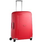 Valises cabine Samsonite S'Cure rouges avec poignée télescopique look fashion 79L pour femme en promo 