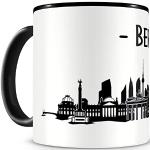 Tasses à café noires à motif Berlin 