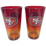 San Francisco 49ers NFL Lot de 2 verres à pinte 475 ml
