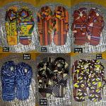 Sandales d'été imprimé africain en tissu style ethnique 