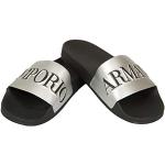 Sandales de créateur Armani Emporio Armani argentées Pointure 41 look fashion pour homme 