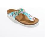Sandales multicolores tropicales en cuir Pointure 39 pour femme 