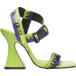Sandales à talons de créateur Versace en tissu à boucles Pointure 36 look fashion pour femme 