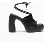 Sandales à talons Karl Lagerfeld noires en tissu Pointure 35 pour femme en promo 