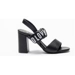 Sandales à talons de créateur Moschino Love Moschino noires Pointure 35 pour femme en promo 