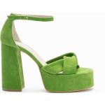 Sandales à talons vertes Pointure 35 avec un talon de plus de 9cm pour femme 