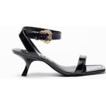 Sandales à talons Versace Jeans noires Pointure 38 pour femme en promo 