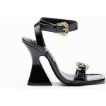 Sandales à talons Versace Jeans noires Pointure 37 pour femme 
