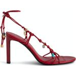 Sandales à talons Zadig & Voltaire rouges en cuir lisse Pointure 39 pour femme 