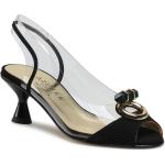 Sandales à talons Azurée noires en velours made in France Pointure 38 avec un talon entre 5 et 7cm pour femme en solde 