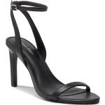 Sandales de créateur Calvin Klein noires en cuir en cuir Pointure 40 pour femme en solde 