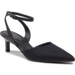 Sandales de créateur Calvin Klein noires en cuir en cuir Pointure 38 pour femme en solde 