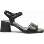 Sandales à talons noires Pointure 37 avec un talon entre 5 et 7cm pour femme 