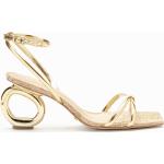 Sandales à talons Cecconello dorées Pointure 35 avec un talon entre 7 et 9cm pour femme 