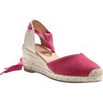Sandales à talons Blancheporte roses en textile à bouts ronds Pointure 38 look casual pour femme en promo 