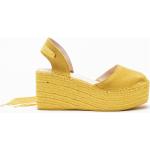 Sandales compensées jaunes Pointure 35 pour femme en promo 