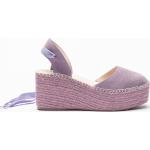 Sandales compensées lilas Pointure 38 pour femme en promo 