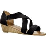 Sandales à talons Blancheporte noires en textile Pointure 36 look casual pour femme 
