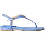 Sandales de créateur Ralph Lauren bleues en cuir en cuir Pointure 41 pour femme 