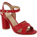 Chaussures Bruno Premi rouges à clous Pointure 40 avec un talon entre 7 et 9cm look Rock pour femme 