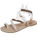 Tongs  blanches Pointure 36,5 look fashion pour femme 
