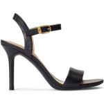 Sandales de créateur Ralph Lauren noires en cuir en cuir Pointure 35,5 pour femme 