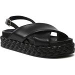 Sandales Inuovo noires en cuir en cuir Pointure 39 en promo 