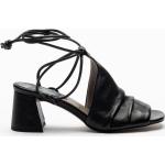 Sandales à talons IXOS noires en cuir Ramones Pointure 37 avec un talon entre 5 et 7cm pour femme 