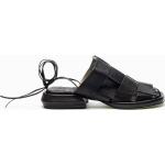 Sandales IXOS noires en cuir en cuir Pointure 36 avec un talon entre 3 et 5cm pour femme 