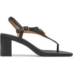 Sandales de créateur Ralph Lauren noires en cuir Pointure 41 look casual en promo 