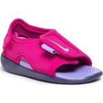 Sandales Nike roses en cuir synthétique en cuir Pointure 25 pour femme en promo 