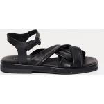 Sandales/Nu pieds noir en cuir pour femme - Taille36 - MJUS