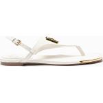 Sandales plates de créateur DKNY blanches Pointure 39 pour femme en promo 