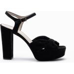 Sandales à talons noires en daim Pointure 34 pour femme 
