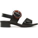 Sandales Remonte noires en cuir en cuir Pointure 37 look casual en promo 