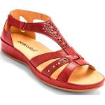 Sandales à talons Pediconfort rouges en cuir Pointure 36 avec un talon jusqu'à 3cm look casual pour femme 