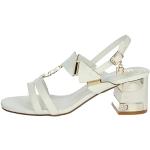 Sandales Laura Biagiotti blanches Pointure 38 look fashion pour femme 
