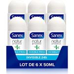 Anti transpirants Sanex bio en lot de 6 sans alcool 50 ml applicateur à bille pour le corps pour femme en promo 