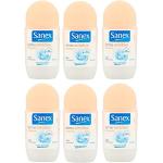 Anti transpirants Sanex en lot de 6 50 ml applicateur à bille pour le corps pour peaux sensibles en promo 